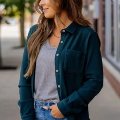 Simple So Soft Shacket -Women's Clothing Store BB 2314 87786494 9f4e 4e5f 8f1c 76b88ea47d23 300094