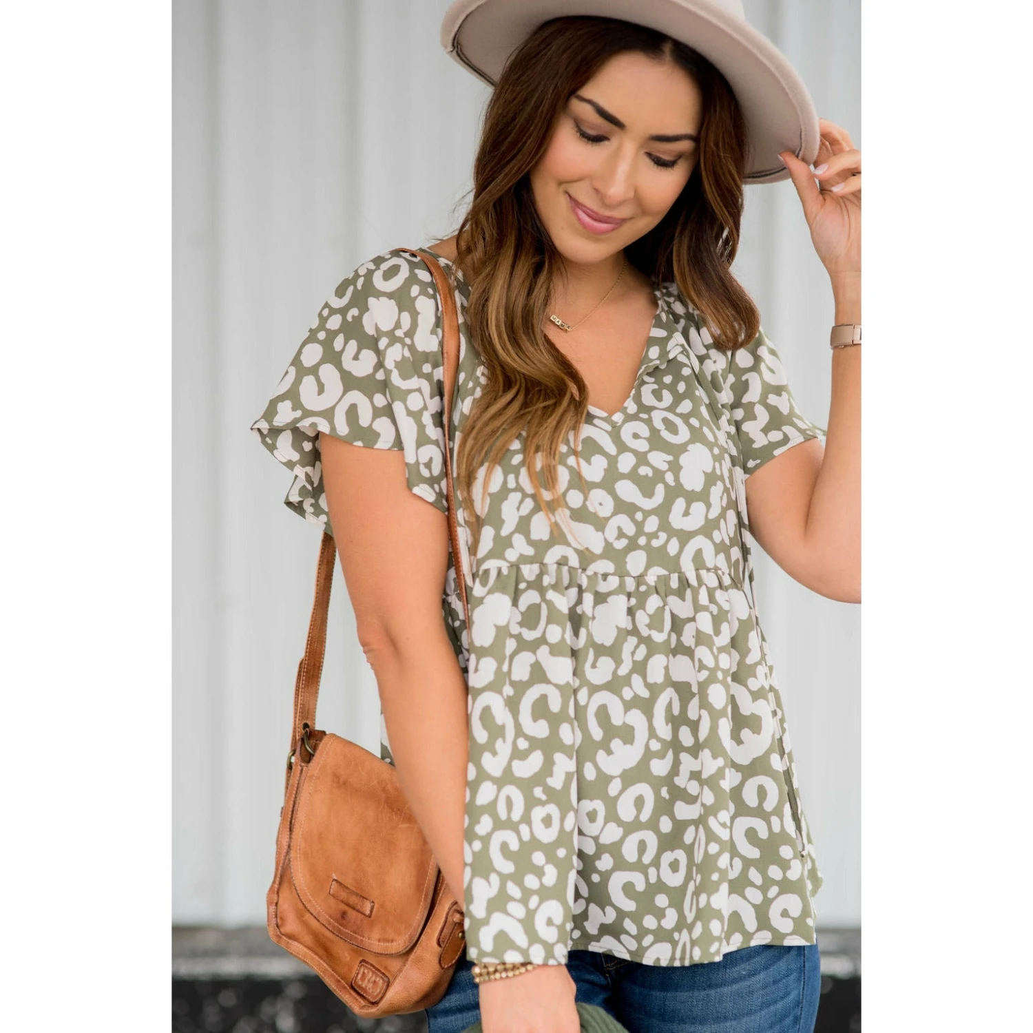 Large Leopard Print Blouse 16 Large Leopard Print Blouse - Image 16