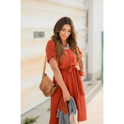 Short Sleeve Tie Dress -Women's Clothing Store BB 2327 aaf55b3c 9ead 4a53 abb9 c3c601e59bfd