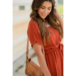 Short Sleeve Tie Dress -Women's Clothing Store BB 2331 ecb59664 64f7 4031 9f96 bb6a84880405