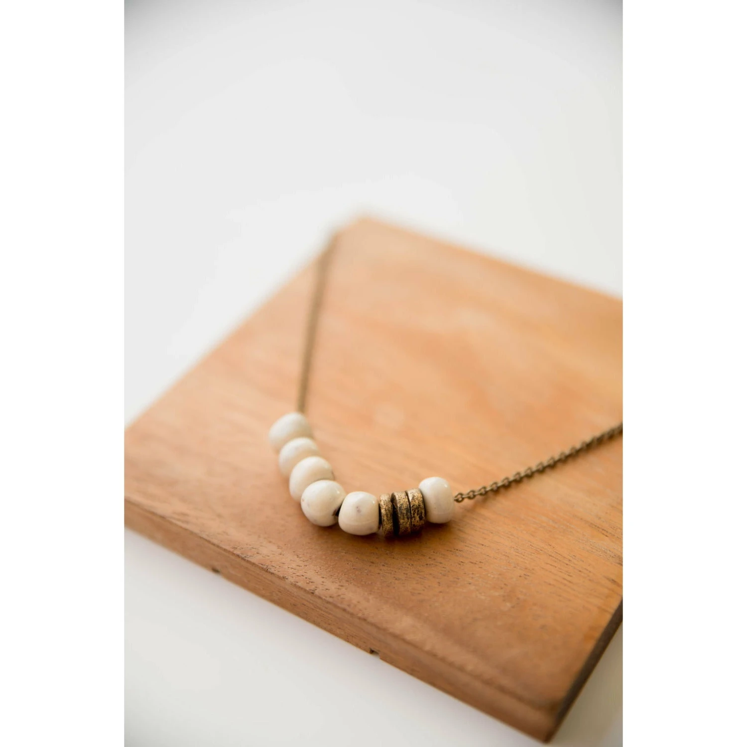 Bel Koz Simple Bead Clay Necklace 6 Bel Koz Simple Bead Clay Necklace - Image 6