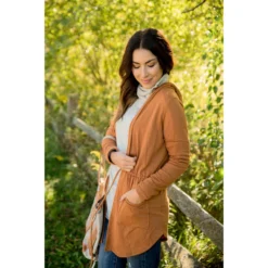 Side Button Knit Cowl Neck -Women's Clothing Store BB 2375