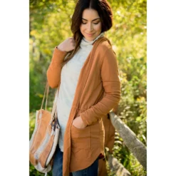 Side Button Knit Cowl Neck -Women's Clothing Store BB 2379