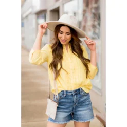 Ruffled Up 3/4 Sleeve Blouse -Women's Clothing Store BB 2382 78d18f64 5d89 4c7c b31a 643029d8ef5f