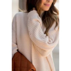 Betsey's High Neck Detailed Sweater -Women's Clothing Store BB 2394 a117f782 6ae6 45cc bb05 4da5384878b3