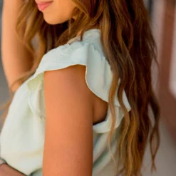 Mid Ruffle Accent Flutter Sleeve Tee -Women's Clothing Store BB 2397 b616411a 06e2 4ecf 8cc1 f55045532ee5 619596