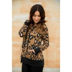 Solid Trim Leopard Print Hoodie 11 Solid Trim Leopard Print Hoodie -Women's Clothing Store BB 2407 2177b263 a460 4779 ad3a 6289c2df2fd0