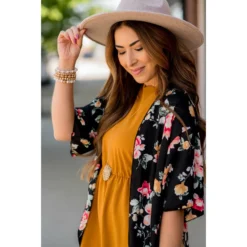 Black Floral Lightweight Kimono -Women's Clothing Store BB 2417 a975c3e6 fd55 474e 8896 92460fb9c3e1