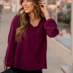 Dressy Ruffle V-Neck Blouse -Women's Clothing Store BB 2435 b4b2f268 1ae6 4cdd 8f7b 9393b23413ea 815528