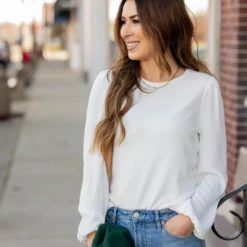 Simple Ribbed Body Blouse Sleeve Tee -Women's Clothing Store BB 2445 f2fcfdba b845 4af9 b037 72a82865fc8e