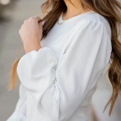 Simple Ribbed Body Blouse Sleeve Tee -Women's Clothing Store BB 2461 007bec3f 469c 4a66 b609 89bd7d525381