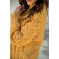 Turtle Neck Scalloped Bottom Sweater -Women's Clothing Store BB 2479 2db19490 ad67 450c 9787 af4f1d48ace5