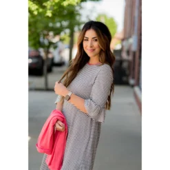 Trim Flutter Dress -Women's Clothing Store BB 2492 e69acaad 9e5b 4489 8480 459bd6f5b53f