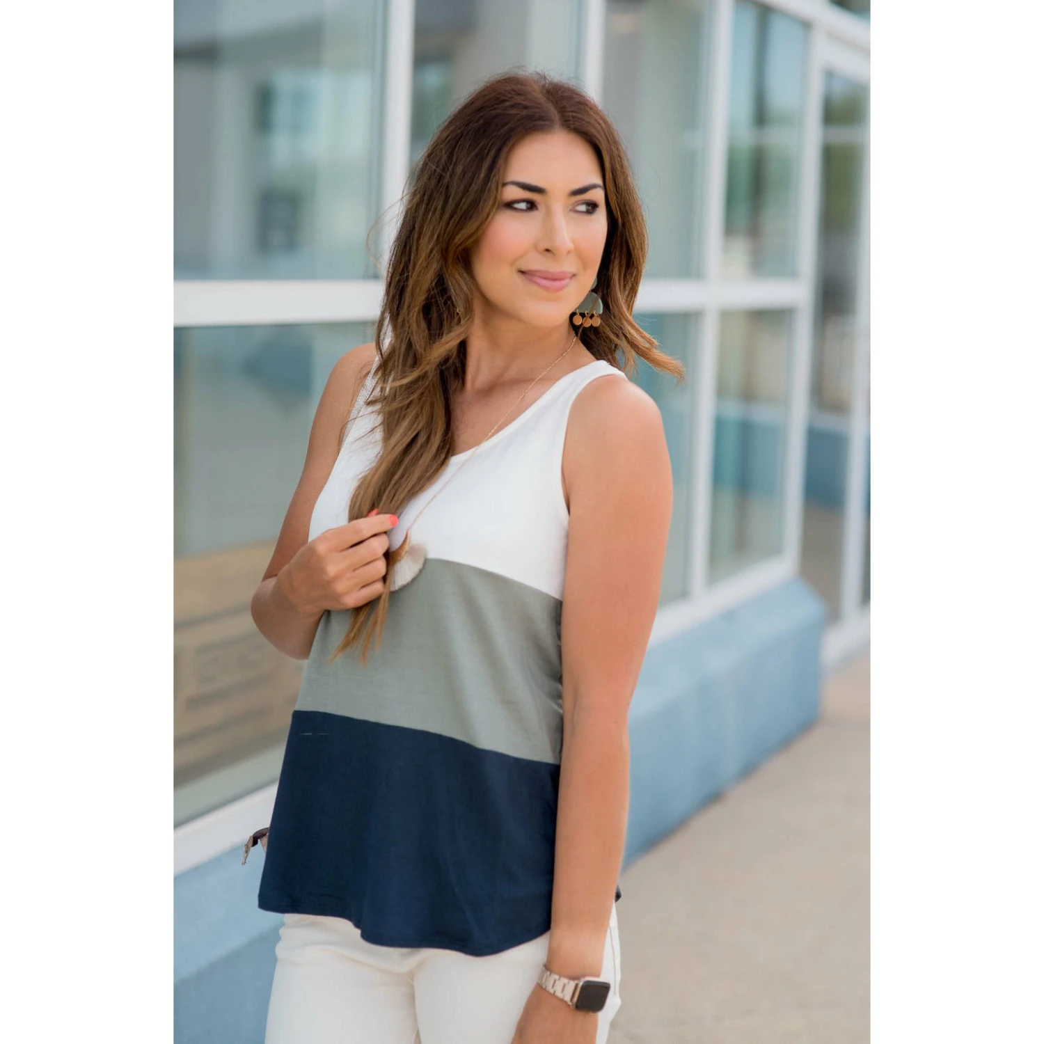 Trio Blocked Tank 11 Trio Blocked Tank - Image 11