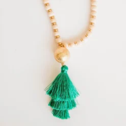 Tassel Accent Beaded Necklace -Women's Clothing Store BB 2538 79b33853 11b3 4b01 a0b8 594d3da56162 211015
