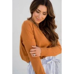 Detailed Popover Sweater -Women's Clothing Store BB 2539