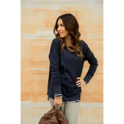 Detailed V Sweatshirt -Women's Clothing Store BB 2586 e6d00f5d 790a 4964 996d 806237cd6cee