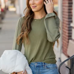 Simple Ribbed Body Blouse Sleeve Tee -Women's Clothing Store BB 2587 a22e8a32 0ca3 4ed1 8c7b 149ad60dfd5e