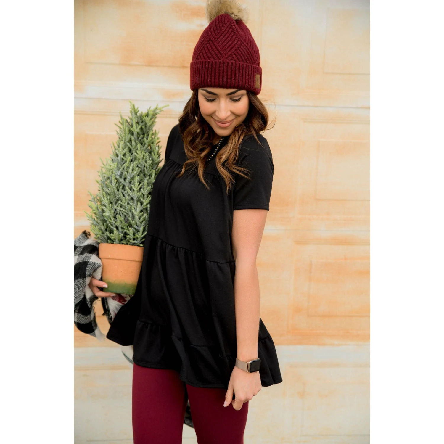 Tiered Ruffle Bottom Tee 10 Tiered Ruffle Bottom Tee - Image 10