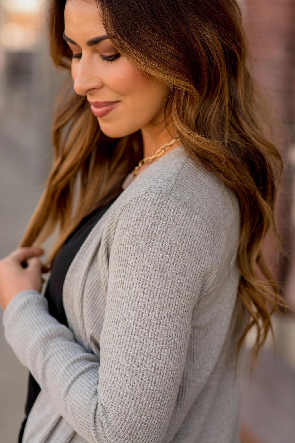 Basic Ribbed Waterfall Cardigan 5 Basic Ribbed Waterfall Cardigan - Image 5