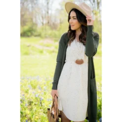 Speckled V-Neck Dress -Women's Clothing Store BB 2607