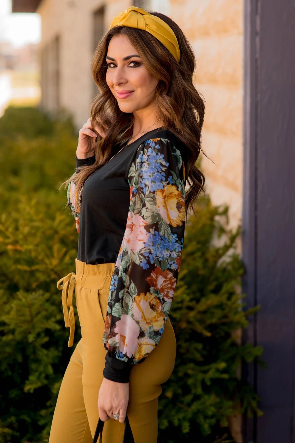 Vintage Blooms Sheer Sleeve Tee 5 Vintage Blooms Sheer Sleeve Tee - Image 5