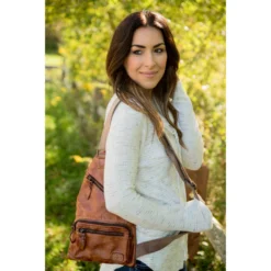 Heathered Cowl Neck Sweatshirt -Women's Clothing Store BB 2652 1