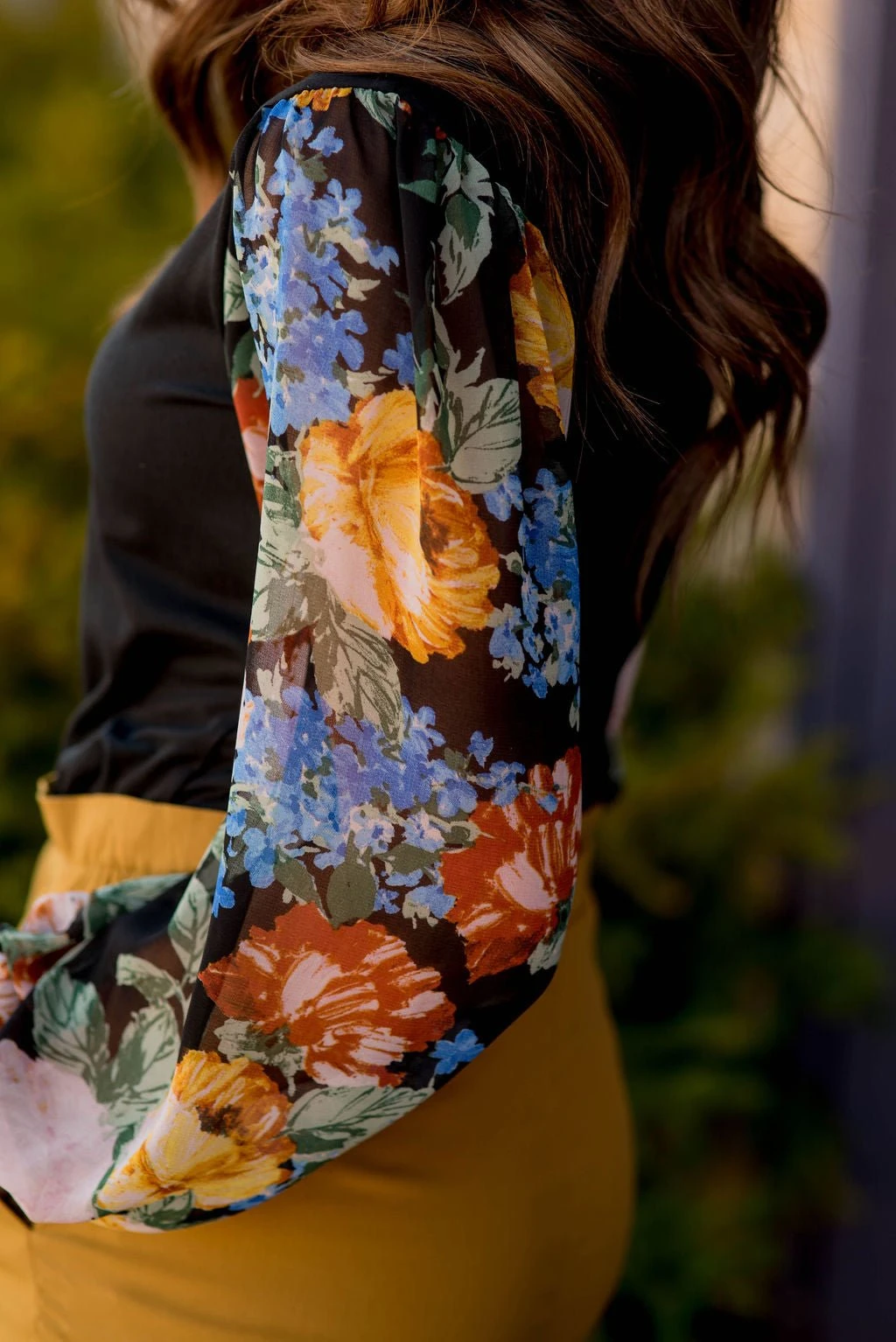 Vintage Blooms Sheer Sleeve Tee 7 Vintage Blooms Sheer Sleeve Tee - Image 7