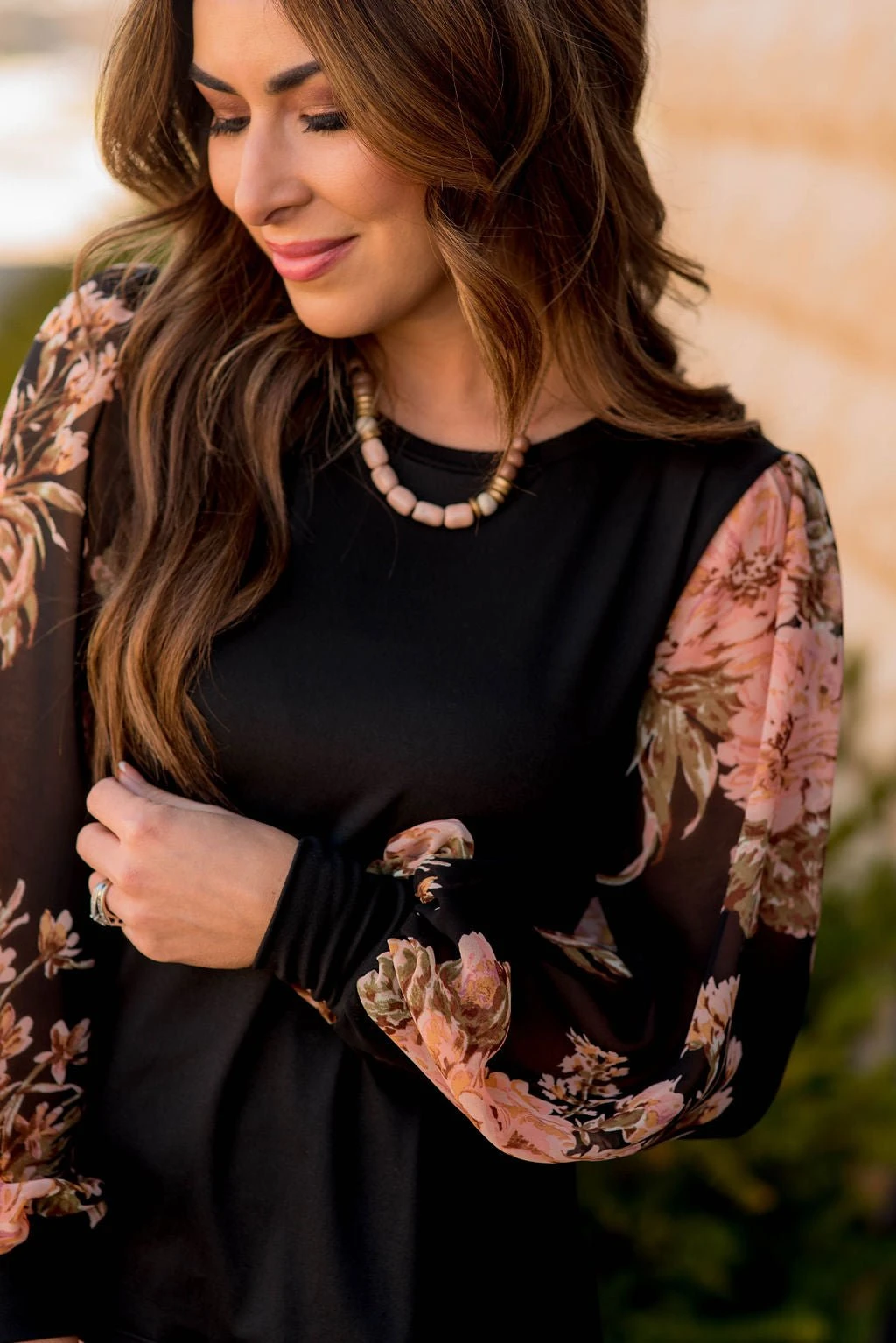 Vintage Blooms Sheer Sleeve Tee 9 Vintage Blooms Sheer Sleeve Tee - Image 9