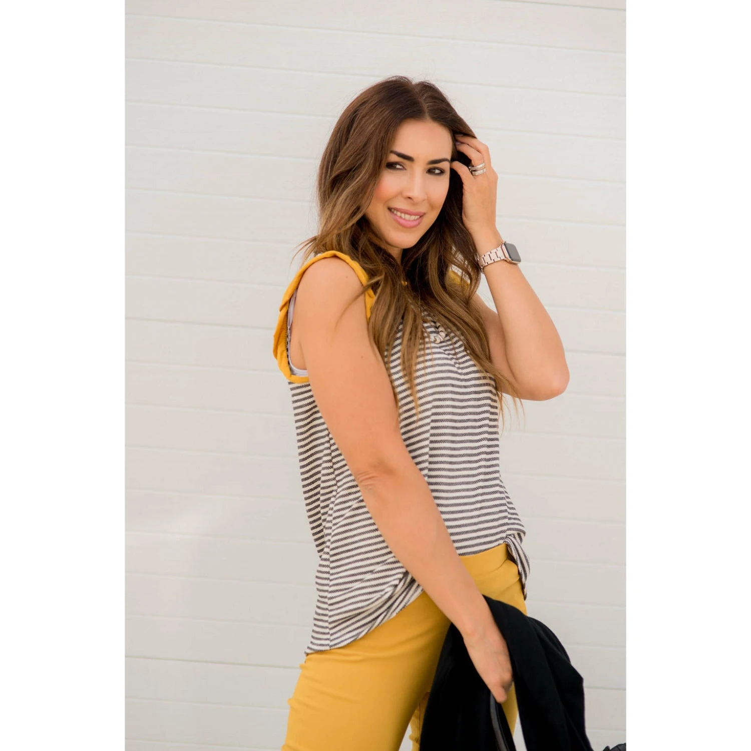 Cute & Sassy Striped Ruffle Tank 13 Cute & Sassy Striped Ruffle Tank - Image 13