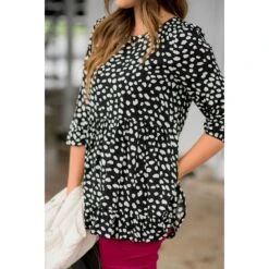 Ruffle Cheetah Blouse -Women's Clothing Store BB 2730 ff910070 33ce 4b5f b0fd cb2468e9a55d