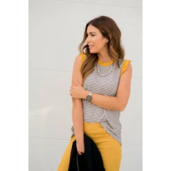 Cute & Sassy Striped Ruffle Tank 22 Cute & Sassy Striped Ruffle Tank -Women's Clothing Store BB 2734 8dbbf104 5faa 4732 b1aa a1f7dd2366aa