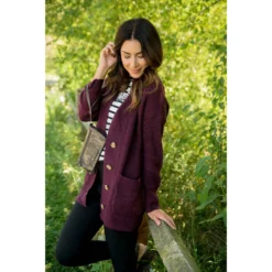 Boyfriend Button Cardigan -Women's Clothing Store BB 2753