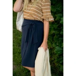 Faux Wrap Tie Skirt -Women's Clothing Store BB 2770 scaled 753812