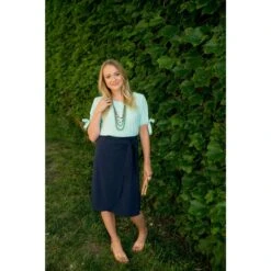 Faux Wrap Tie Skirt -Women's Clothing Store BB 2776 scaled 468780