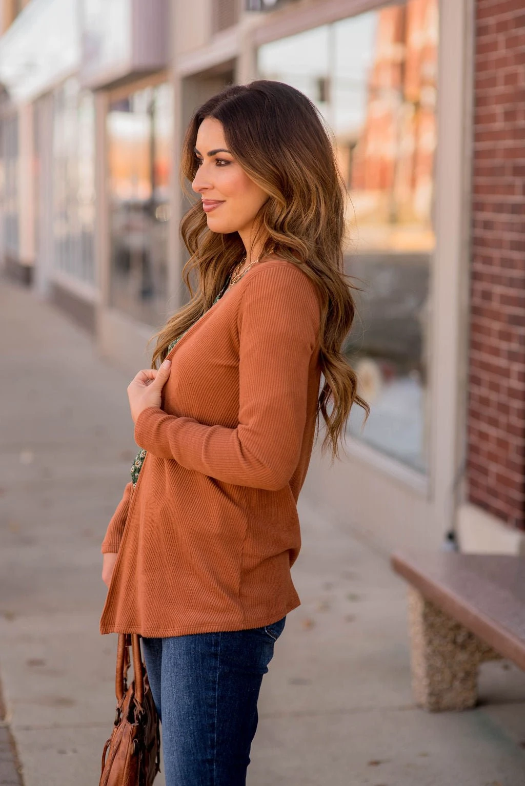 Basic Ribbed Waterfall Cardigan 9 Basic Ribbed Waterfall Cardigan - Image 9