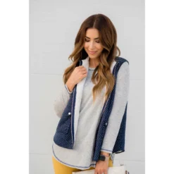 Pocket Polka Dot Vest -Women's Clothing Store BB 2806 c6ef0aa7 c702 43bd 9cb8 fcfc5bc893f4