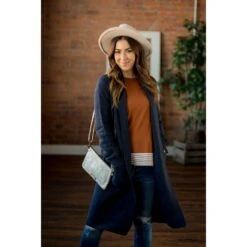 Ribbed Texture Cardigan -Women's Clothing Store BB 2822 cfa54e68 61c0 44b3 b337 e87cd04c45d2