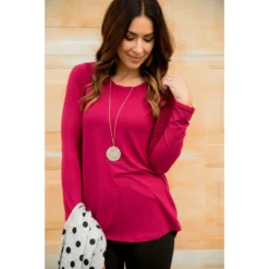 Betsey's Butter Soft Long Sleeve Basic Tee -Women's Clothing Store BB 2827 704fa2d8 7974 4dcf 9976 26ec612fab47