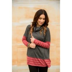 Hint Of Stripes Cowl Neck 23 Hint Of Stripes Cowl Neck -Women's Clothing Store BB 2830 0fa6bba9 7f27 4b57 a884 bde696a90d83