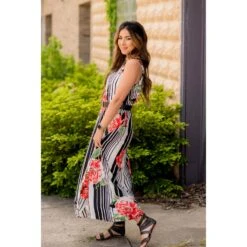 Floral Striped Tank Maxi -Women's Clothing Store BB 2838 6458c078 4a97 4748 887a d99fc6ce1822