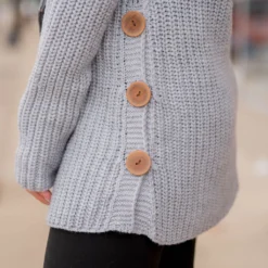 Side Button Sweater -Women's Clothing Store BB 2860 c866a1fb f7ac 4311 8c17 3febf686c279