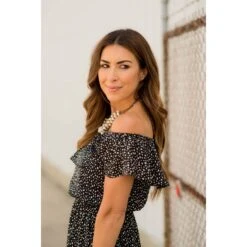 Mini Cheetah Off The Shoulder Dress -Women's Clothing Store BB 2886 7cc8313f 14bc 45c0 bdb9 6d204ac662b1