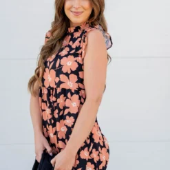 Retro Floral Ruffle Trim Maxi Dress 17 Retro Floral Ruffle Trim Maxi Dress -Women's Clothing Store BB 2886 ad469236 0fe3 4d92 9172 20e3f4ab3564