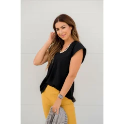 Swiss Dot V-Neck Blouse -Women's Clothing Store BB 2892 4555f37e 7e0e 4484 ba25 3c3cf8e10851