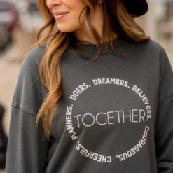 Together Graphic Crewneck -Women's Clothing Store BB 2894 58c96f07 9725 4d9b a812 aaeec2b8ebd2 401054