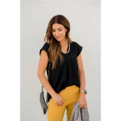 Swiss Dot V-Neck Blouse -Women's Clothing Store BB 2894 ee0aabcd f87e 46c0 a8d9 ca7205e8400a