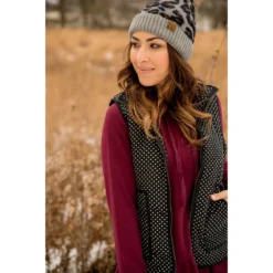 Solid Outlined Polka Dot Vest 27 Solid Outlined Polka Dot Vest -Women's Clothing Store BB 2911