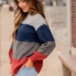 Knit Color Blocked Sweater -Women's Clothing Store BB 2961 Copy 4456a58b 8b9f 456f 8fd2 cb803f8fdb41