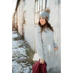 Stripe Tie Waist Pocket Sweatshirt Dress -Women's Clothing Store BB 2973 07936774 6348 4435 8856 afe9a106ed1c